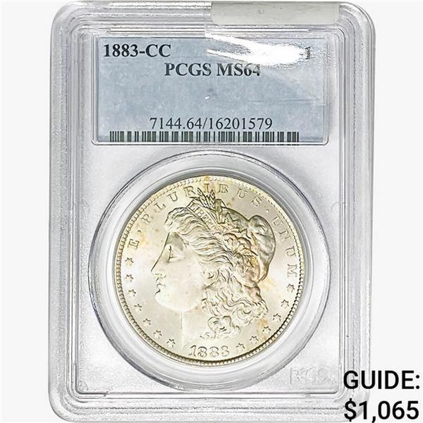 1883-CC Morgan Silver Dollar PCGS MS64