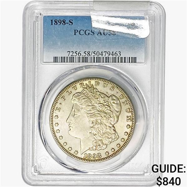 1898-S Morgan Silver Dollar PCGS AU58
