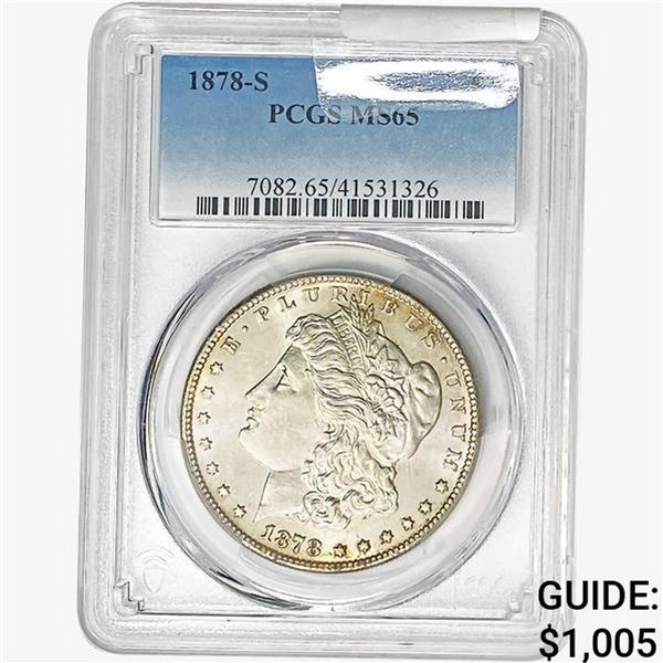 1878-S Morgan Silver Dollar PCGS MS65