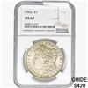 Image 1 : 1902 Morgan Silver Dollar NGC MS62