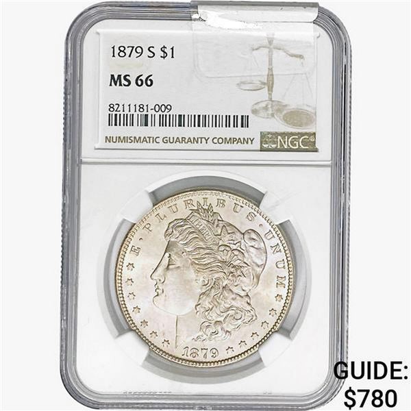 1879-S Morgan Silver Dollar NGC MS66