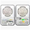 Image 2 : [2] 1889 Morgan Silver Dollar NGC BU