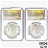 Image 1 : [2] 1889 Morgan Silver Dollar NGC BU