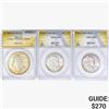 Image 1 : [3] 1881-1954 $1 Morgan Coin, [2] 50C Franklin Coin ANACS