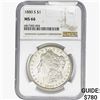 Image 1 : 1880-S Morgan Silver Dollar NGC MS66
