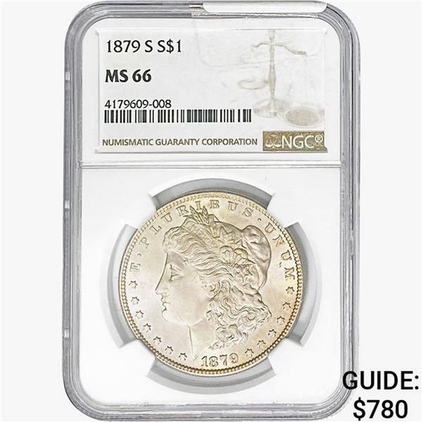 1879-S Morgan Silver Dollar NGC MS66