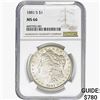 Image 1 : 1881-S Morgan Silver Dollar NGC MS66