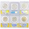 Image 2 : [6] 1965-2006 Kennedy Half Dollar ANACS/ICG SP/MS