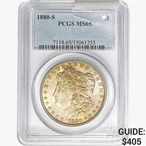 1880-S Morgan Silver Dollar PCGS MS65