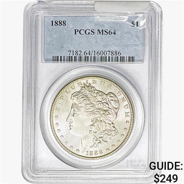 1888 Morgan Silver Dollar PCGS MS64