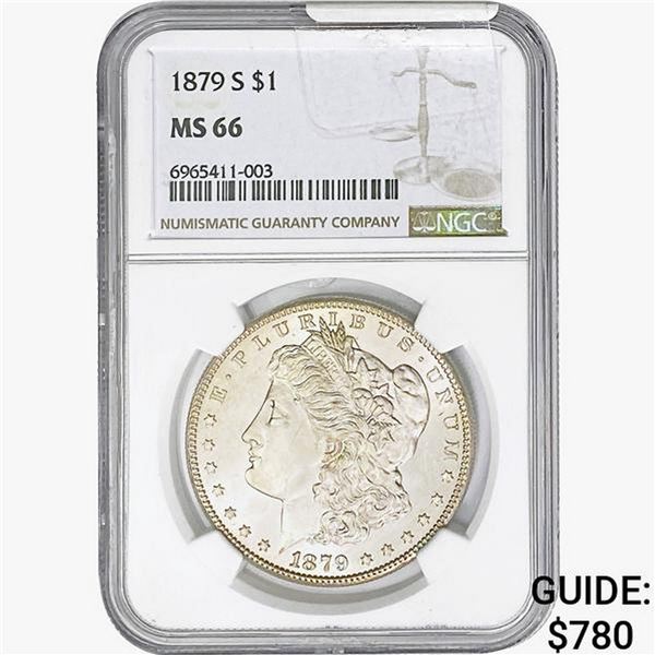 1879-S Morgan Silver Dollar NGC MS66