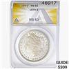 1879 Morgan Silver Dollar ANACS MS63