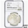 Image 1 : 1882-S Morgan Silver Dollar NGC MS66