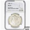 Image 1 : 1886 Morgan Silver Dollar NGC MS65