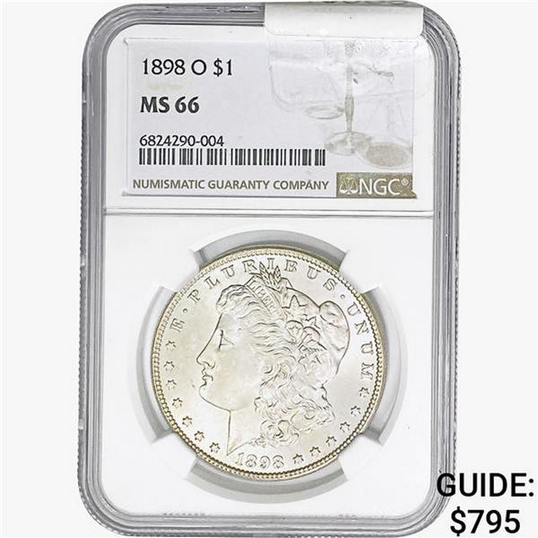 1898-O Morgan Silver Dollar NGC MS66