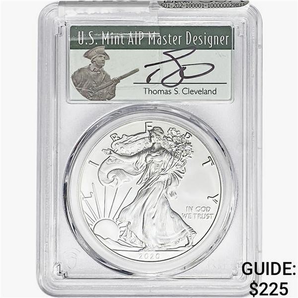 2020-S Silver Eagle PCGS MS70 FDI EI
