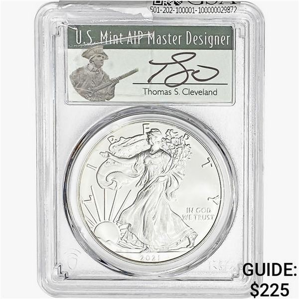 2021-S Silver Eagle PCGS MS70 FDI T1