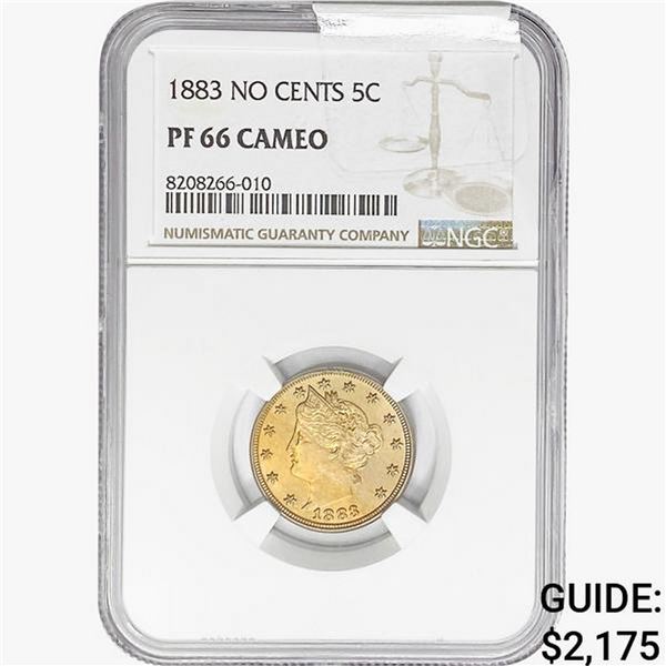 1883 Liberty Victory Nickel NGC PF66 Cameo No Cents