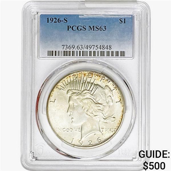 1926-S Silver Peace Dollar PCGS MS63