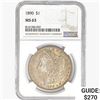 Image 1 : 1890 Morgan Silver Dollar NGC MS63
