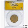 Image 1 : 1828 Classic Head Half Cent ANACS AU50 12 Stars C-2