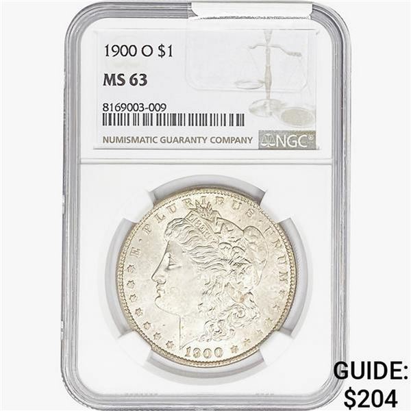 1900-O Morgan Silver Dollar NGC MS63