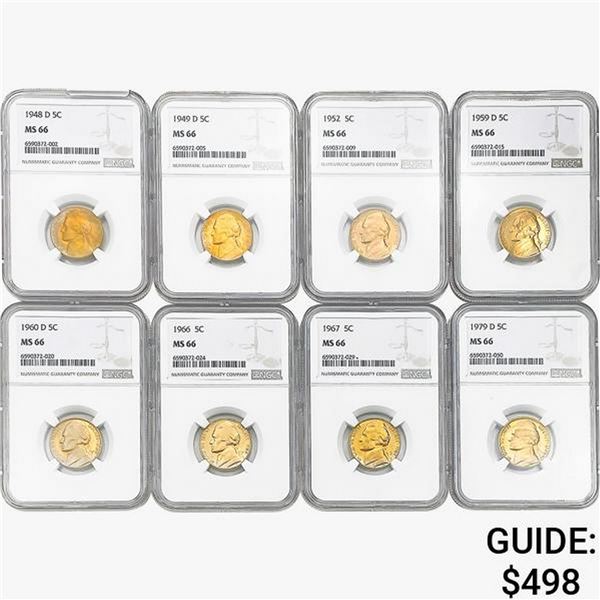 [8]1948-1979 Jefferson Nickel NGC MS66