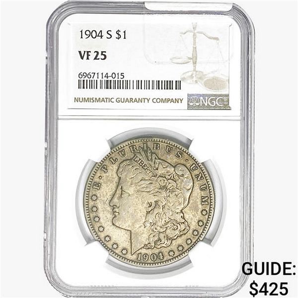 1904-S Morgan Silver Dollar NGC VF25