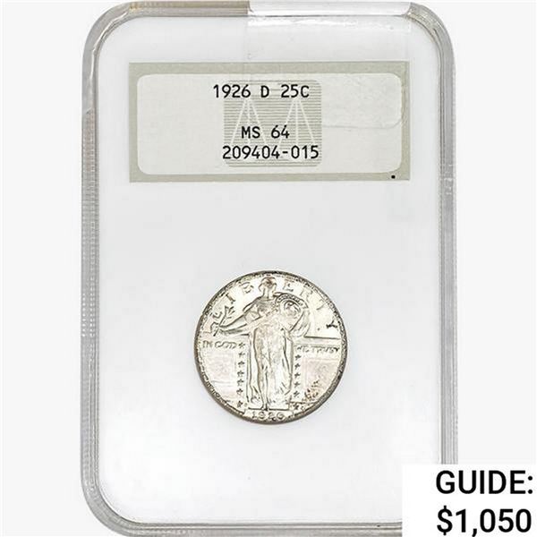 1926-D Standing Liberty Quarter NGC MS64