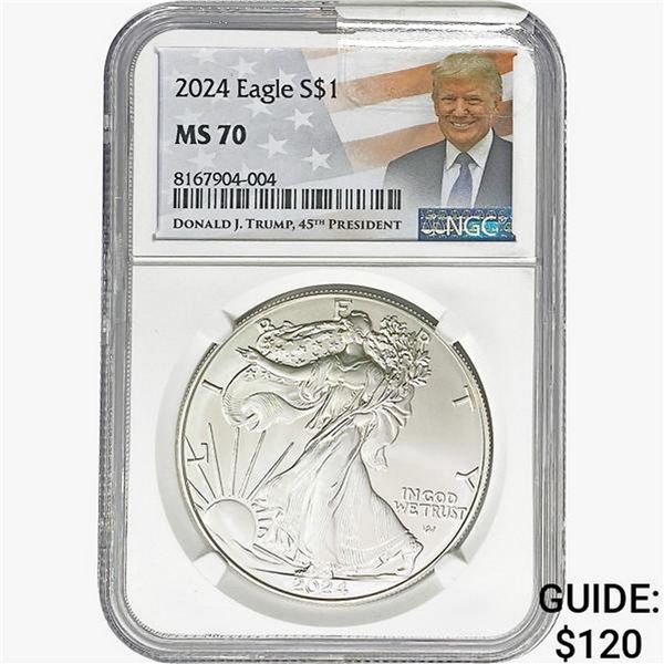 2024 $1 ASE 1 OZ NGC MS70