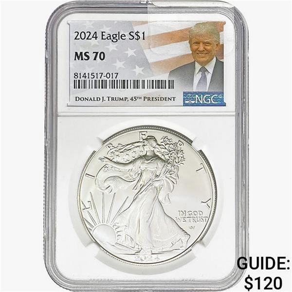 2024 $1 ASE 1 OZ NGC MS70