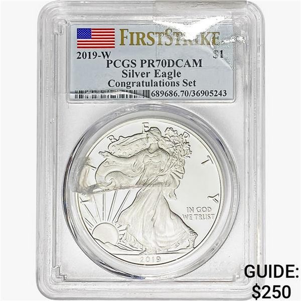 2019-W $1 ASE 1 OZ PCGS PR70 DCAM