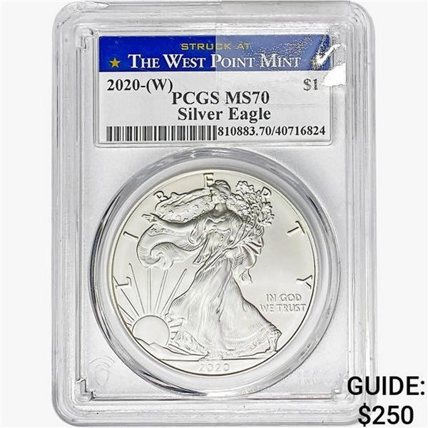 2020-W $1 ASE 1 OZ PCGS MS70