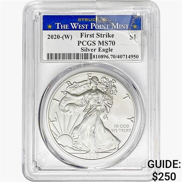 2020-W $1 ASE 1 OZ PCGS MS70