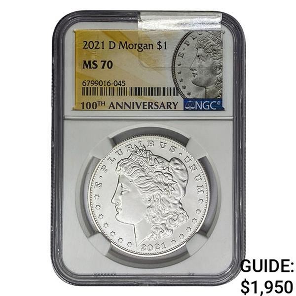 2021-D Morgan Silver Dollar NGC MS70