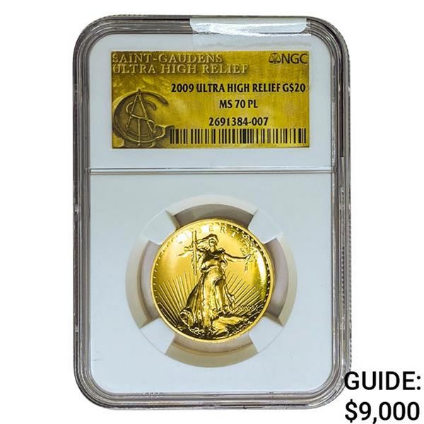 2009 $20 Gold Double Eagle NGC MS70 PL ULTRA HR