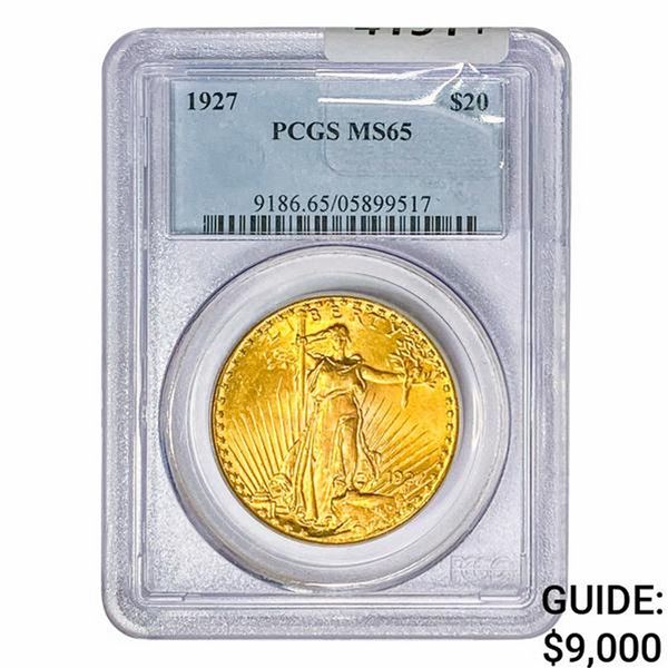 1927 $20 Gold Double Eagle PCGS MS65