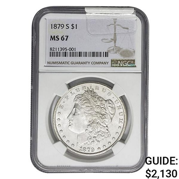 1879-S Morgan Silver Dollar NGC MS67