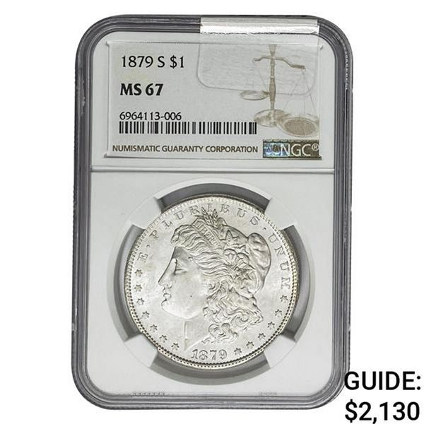 1879-S Morgan Silver Dollar NGC MS67