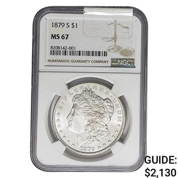 1879-S Morgan Silver Dollar NGC MS67