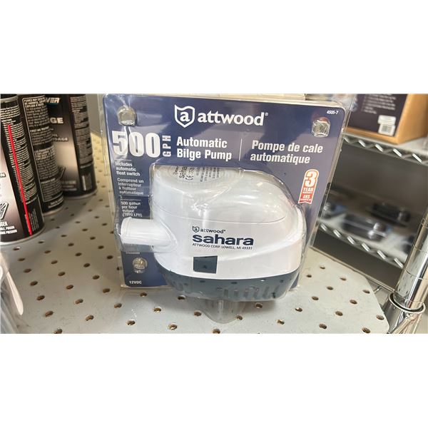 ATTWOOD AUTOMATIC BILGE PUMP 500GPH