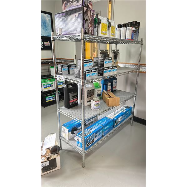 METRO STYLE RACK. 48X18X56"H. 4 SHELVES