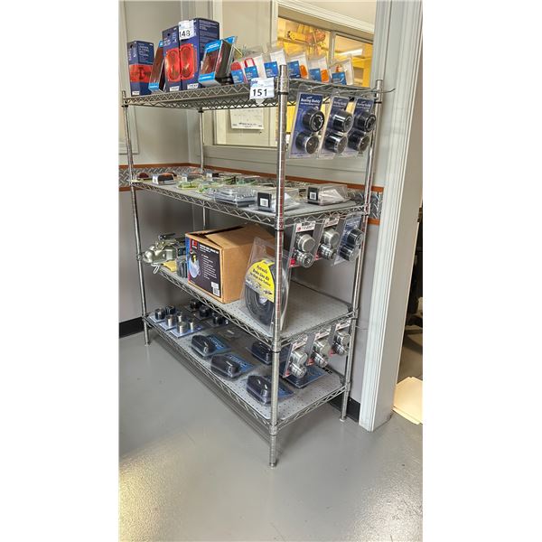 METRO STYLE RACK. 48X18X56"H. 4 SHELVES