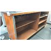 Image 2 : RECEPTION/SERVICE COUNTER WITH ALUMINUM TOP. 7'X2'X42"H