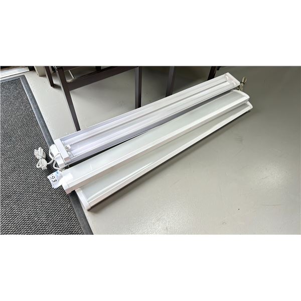 GROUP LOT OF 4 LED OVERHEAD LIGHTS. MADE TO LOOK LIKE FLUORESCENT