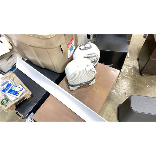 2 PORTABLE HEATERS AND 36" LED LIGHT