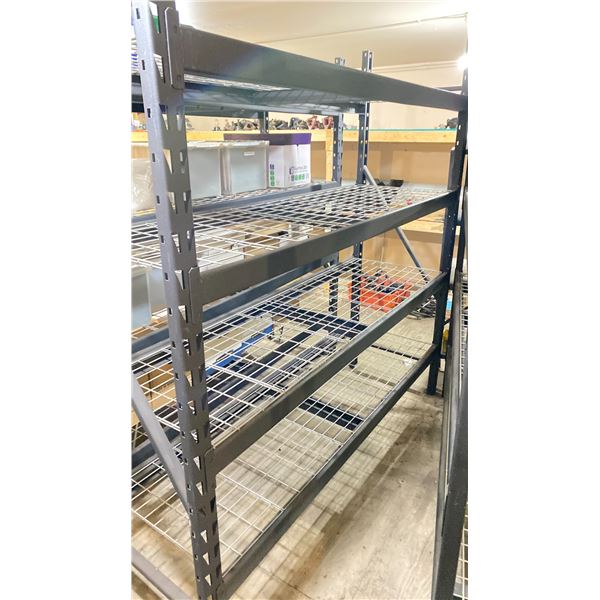 6.5HX2X6'W METAL SHELVING-ADJUSTABLE. WIRE DECKING