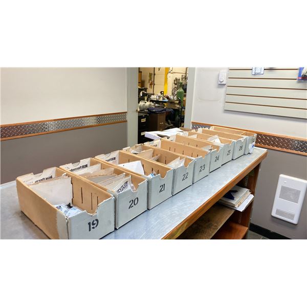 9 BOXES OF ASST MERCURY MARINE PARTS-AS PER PHOTOS AND INVENTORY LIST