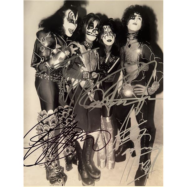 Kiss band signed photo