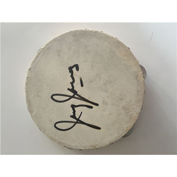 Jimmy Jones signed tambourine
